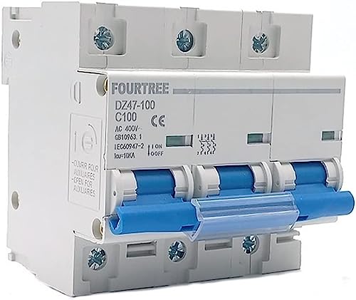 MCB disjoncteur DZ47 100A commutateur d'air miniature 10KA triphasé 4P