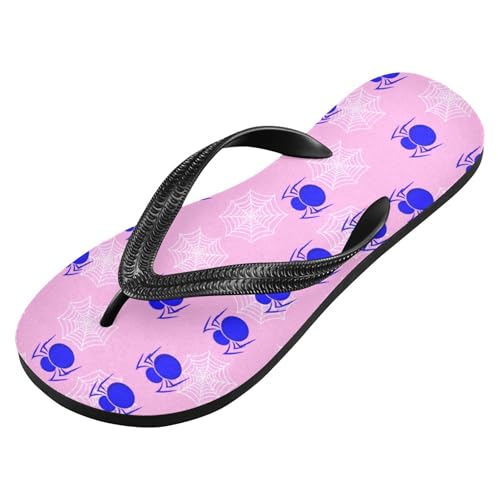 Burbuja Webs on Pink Flip Flops for Women Men, Soft Thong Sandals Rubber Slippers for Pool Beach Essentials2