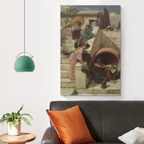 Tableau Waterhouse Diogenes une impression sur toile d'exception