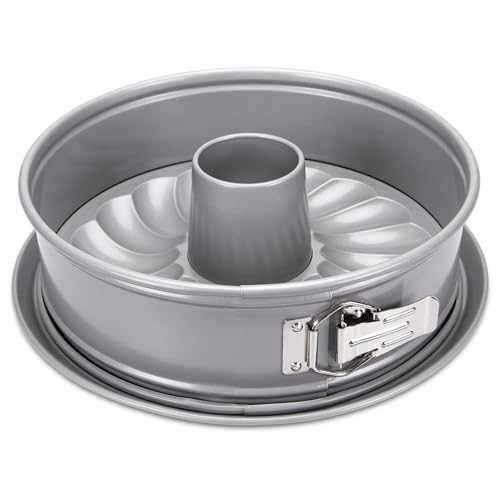 Städter We Love Baking Springform 26 cm rund, mit Flach- & Rohrboden, hochwertige Antihaftbeschichtung, PFAS-frei, hitzebeständig bis 250 °C, 3750 ml, Backform für Kuchen & Torten