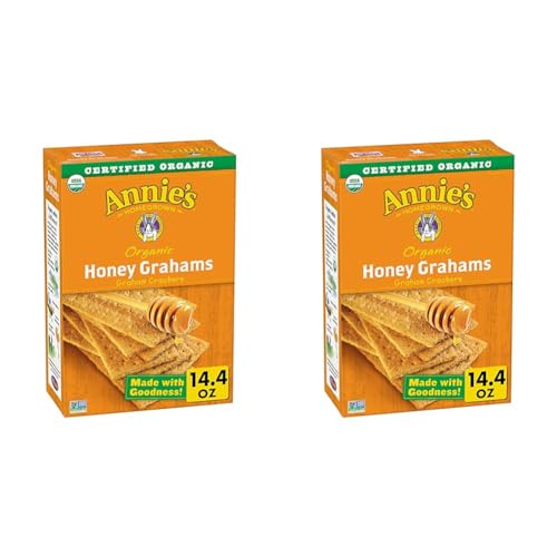 Annie’s Organic Honey Graham Crackers, 14.4 oz. Box (Pack of 2)