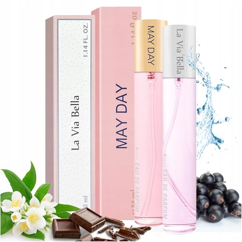 NAINA Parfum Femme May Day & La Via Bella Lot de 2x 33ml – Eau de Parfum Femme inspiré – Flacon spray – Parfum unique et expériences olfactives –...