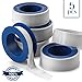 Teflon Thread Seal Tape - 5 Pack 1/2" X 520, Use For Sealing Pipe Threads – By Katzco