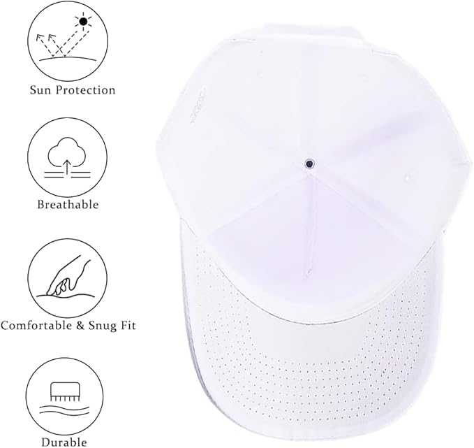 Image of 5-Panel Baseball Cap for Workouts, Hiking, Outdoor Sports, Customizable DIY Design, All-Season Comfort Fit, Adjustable