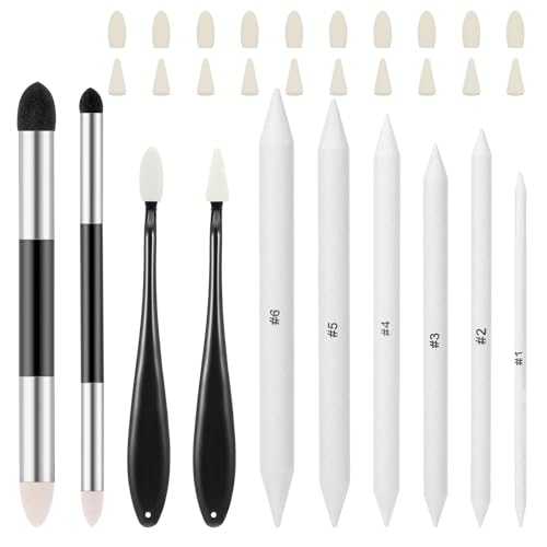 30pcs Blending Stumps and Tools for Drawing