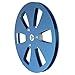 1/4 7inch Empty Take Up Reel to Reel Small Hub, Aluminum Alloy Nab Open Reel with 6 Wind Holes, Universal Empty Tape Reel for Recording (Blue)
