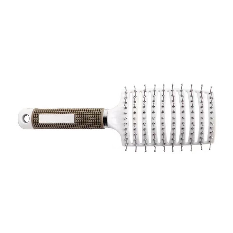 Curved Vented Detangling Hair Brush with Round Glazed Teeth for Curly, Detangling, Wavy Hair - Ergonomic Design with Magnet Suspend Hole - Professional Styling Tool for Curly, Detangling Hair image 3