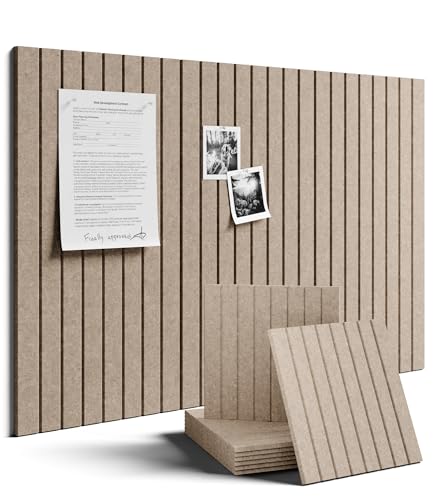 Fluxynara 36" x 24" Large Felt Bulletin Board, Khaki