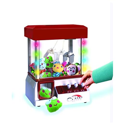 The Claw Toy Grabber Machine with Flashing lights & Sounds and Animal Plush - Features Electronic Claw Toy Grabber Machine, Animation, 4 Animal Plush & Authentic Arcade Sounds for Exciting Play