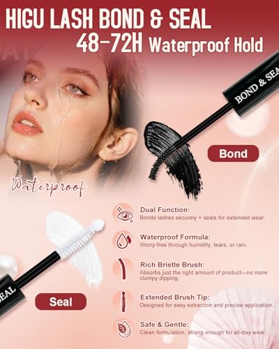 Higu clace Lash Clusters Kit 144pcs C Curl Natural Lash Clusters with Bond and Seal Tweeze - image 6