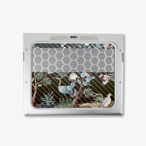 Image of MightySkins Carbon Fiber Skin Compatible with Alienware X14 R2 (2023) Full Wrap Kit - Asian Fabric | Protective, Durable Textured Carbon Fiber Finish | Easy to Apply & Change Styles | Made in The USA
