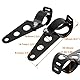 Hotiko Motorrad Scheinwerferhalter Gabeln UNIVERSAL 35mm-43mm 2 Stück (Schwarz)