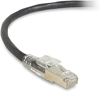BLACK BOX NETWORK SRV - GIGATRUE 3 CAT6. Shielded Patch Cord Black 2FT