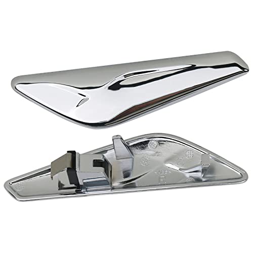 Apperfit Front Fender Chrome Finisher Trim Compatible With Bmw X3 F25 X4 F26 2013-2017 Replaces 51117338569 51117338570 #TOP5
