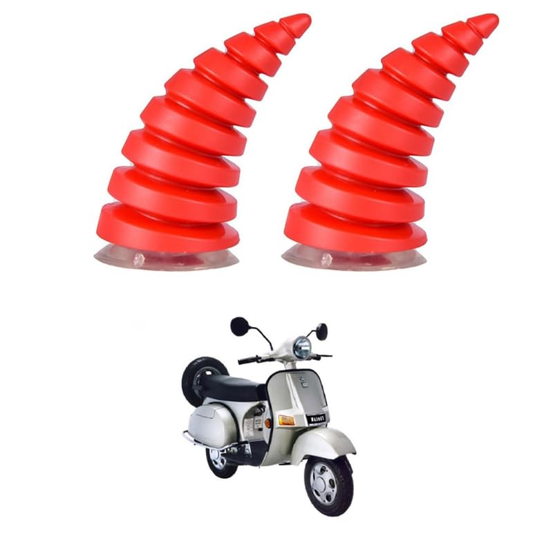 LOVMOTO 2 Pcs Helmet Devil Horns with Suction Cups - Motorcycle Helmet Devil Horn Decoration Sticker Demon Horn for Bicycle Helmet Bike Ski Motorcycle Comfortable with Che-tak-image-7