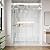 FEKEWIO Soft Close Shower Doors Double Sliding 62-66" W x 76" H Frameless 3/8"(10mm) Clear Tempered SGCC Glass Stainless Steel Hardware Towel Bar Handle (DS13-Chrome)