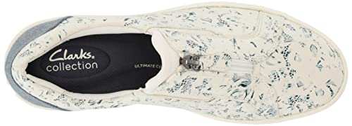 Clarks Clarks Women's Layton Rae Sneaker, Blue Floral Textile, 11 Medium US