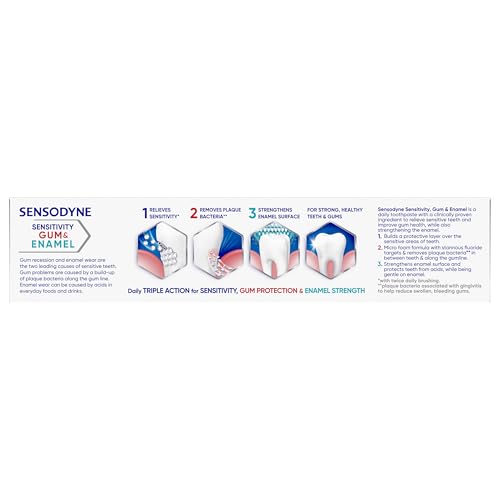 Sensodyne Toothpaste Sensitivity Gum and Enamel, Triple Protection, Refreshing Fluoride Toothpaste, Mint Flavor の商品画像 15