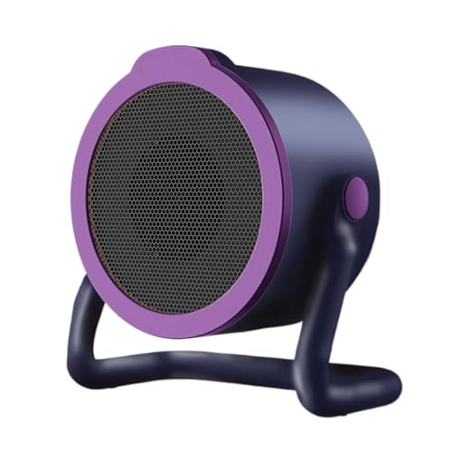 Calentador Portátil,Calefactor Para Espacios Pequeños,Ventilador Calefactorcalentamiento rápido con protección contra sobrecalentamiento, mini silencioso para Hogar Dormitorio Oficina (Purple,C)