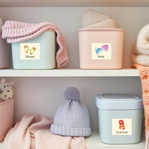 Mositu 236 Baby Labels For Clothes Storage Labels For Closet Drawers Daycare Decor Organizer Stickers Dresser Stickers Organization Labels thumb #3