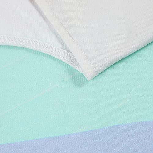 Cardigã feminino listrado drapeado com blocos de cores, manga comprida, frente aberta, casual, de tr