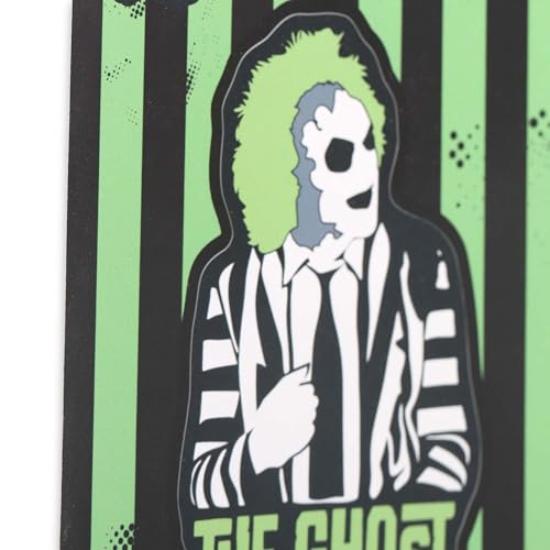 Image of Beetlejuice Ghost with The Most Adhesive Vinyl Decal - Vintage Beetlejuice Sticker for Car, Window, Water Bottle or Laptop