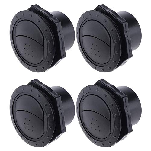 POFET 4 deflectores de aire acondicionado para salpicadero de coche, RV, barcos, yates