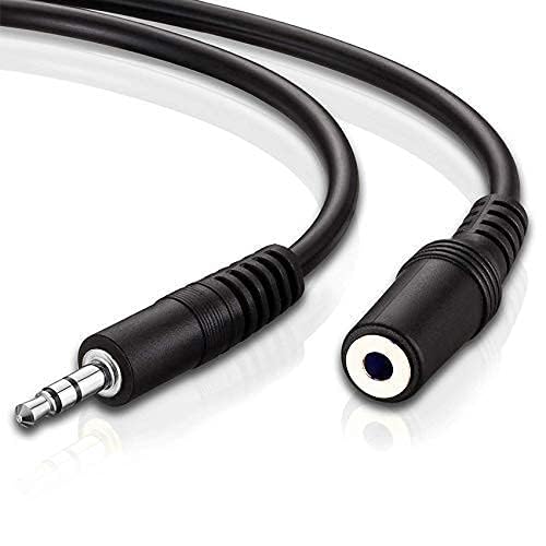 Hakuho Headphone Extension Cable TRS 3.5mm Extension Male to Female Stereo Audio Cable Aux Adapter Cord for Headset,Smartphones,Tablets Media Players-1.5 Meters (B084VTRR8R) Amazon Price History, Amazon Price Tracker