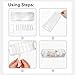 WOOPSOO 2 Pack Cable Organizer Box with Wire Ties Plastic Cord Storage Box with Lid for Home Office Organizers Storage Accessories