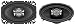 JVC CSV4627 140-Watt 4-Inch x 6-Inch 2-Way Coaxial Speakers
