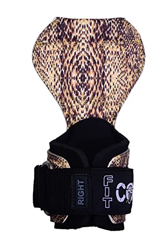 Image of Cobra Grips Weight Lifting Gloves with Adjustable Neoprene Padded Wrist Wraps - Heavy Duty Alternative to Power Lifting Hooks for Deadlifts