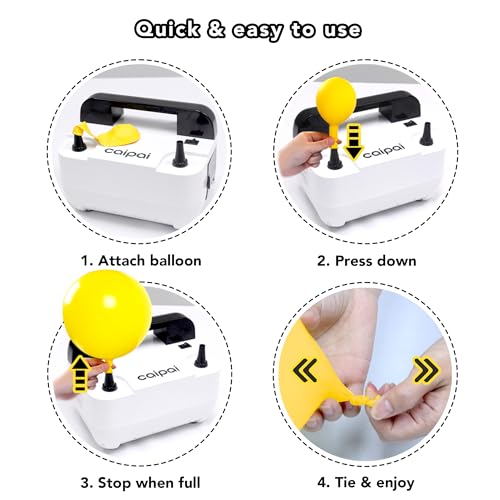 Kit de bomba infladora eléctrica para globos PULO CP Mfg modelo CP-233 1200W, color Panda miniatura 4