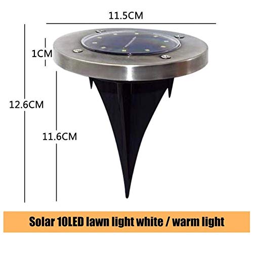 LED-Grundlicht, solarbetriebene Gartenlandschaft Rasenlampe vergrabenes Licht, Außentreppe Terrassenlicht, mit Licht, Sensor für Gartengarten