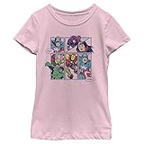 Marvel Girl's Avengers Assemble T-Shirt, Pink, Large