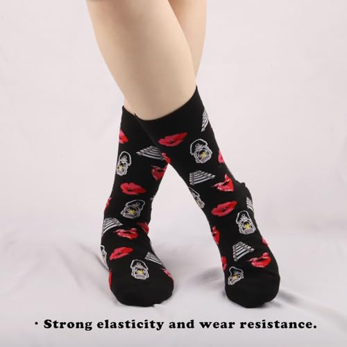 TOBGBE 2 Pairs H-adestown Musical Gift H-adestown Musical Socks H-adestown Merchandise3