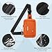 RDMODO Crossbody Bags for Women Men Teens, Casual Phone Chest Bag, Fashion Lightweight Shoulder Bag, Water Resistant Sling Bag with Adjustable Strap & 2 Pockets for Travel Hiking Cycling (Orange)