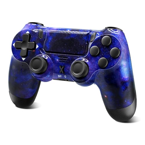 Glitfix Wireless Controller für PS-4, Controller Wireless für PS-4/Pro/Slim/PC, Bluetooth Gamepad Joystick mit Dual Vibration Touch Panel 3.5mm Audio Jack Six-Axis(starsky blue) Glitfix Wireless Controller für PS-4, Controller Wireless für PS-4/Pro/Slim/PC, Bluetooth Gamepad Joystick mit Dual Vibration Touch Panel 3.5mm Audio Jack Six-Axis(starsky blue)