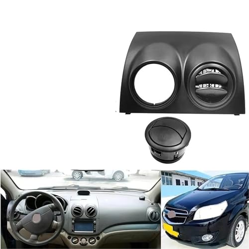 Rejilla aire acondicionado de salpicadero para coche compatible con Chevrolet Aveo de 2004 a 2011 4
