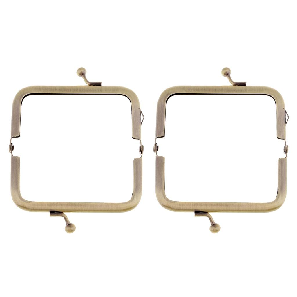 MERISHOPP® 2 Pcs Metal Purse Coin Frame Handle w/Kiss Clasp for Handmade Handbag 8.5cm|Crafts | Sewing | Foundations & Undergarments-image-28