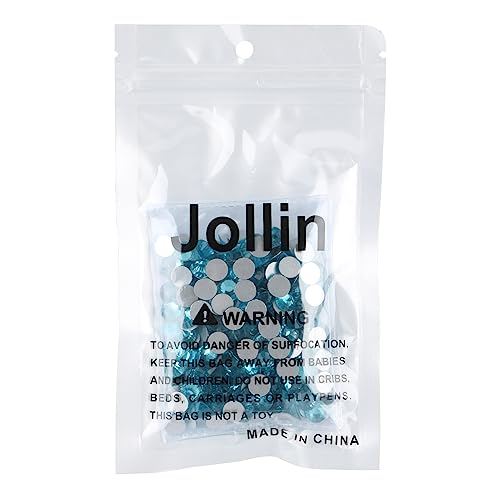 Image of Jollin Crystal Flatback Rhinestones Gems for Crafts 7.2mm SS34, Aquamarine | Glue Fix, 288pcs Glass Rhinestones for Bedazzling, Clothes, Tumblers, Nail Art, Shoes, Bags, Caps & Accessories Decoration