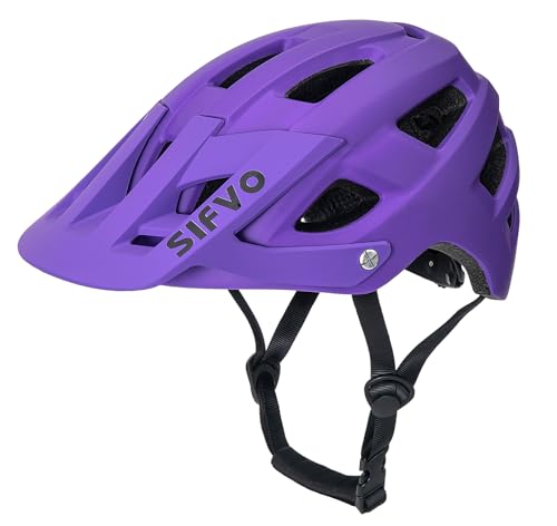 Fahrradhelm Herren und Damen, SIFVO MTB Helm Fahrradhelm mit Visier,...