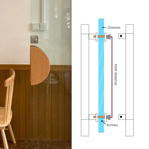 Poignée de porte double face en bois pour remplacer une béquille classique