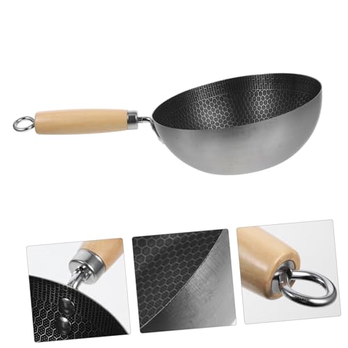 Wok de Acero Inoxidable SHOWERORO Pan de Cocina Honeycomb miniatura 2