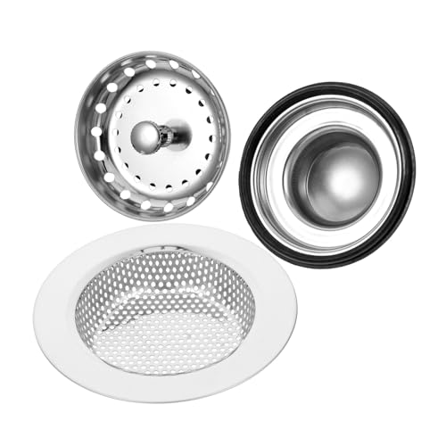 Set tapón colador para fregadero de acero inoxidable