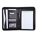 ★La funda exterior puede contener documentos generales, fácil y sin esfuerzo para obtener el papel que necesita. Recinto con cremallera para brindar a sus documentos la máxima seguridad y protección.