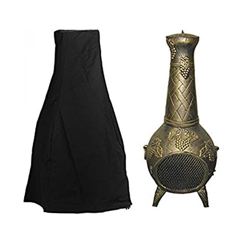 Chiminea Cover - Premium Outdoor Cover with Durable Waterproof 190T Polyster Material, Outdoor Garden Heater Cover UV Protective Chimney Fire Pit Cover Cover