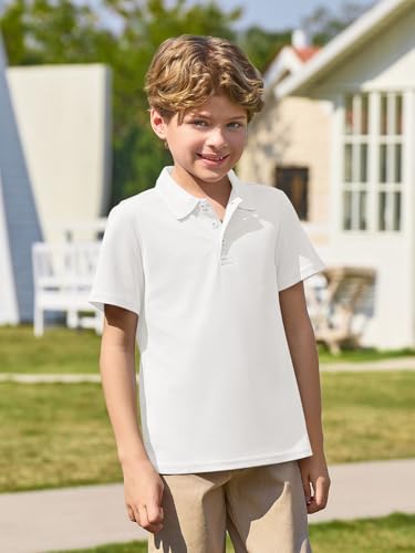 Polo à manches courtes pour garçons de 5 à 14 ans basique - 4