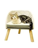  DAYUMAOJIN Inicio Gato Marco de Escalada Banco pequeño para Dormir Mesita de Noche Plataforma de Salto Sisal Gato Rascador Tablero de Felpa de sensación Suave Árbol de Felpa, Silla