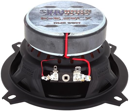 Sundown Audio E-5.25CX 5.25" Coaxial Car Speakers - 2-Way Full Range System with Titanium Tweeters - 50W RMS, 4-Ohm - Direct OEM Replacement, Easy 2.5" Mount, Grilles for Clear Audio