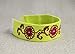 Handmade embroidered bracelet with кaspberry flower